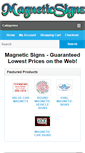 Mobile Screenshot of magneticsigns.com