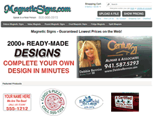 Tablet Screenshot of magneticsigns.com